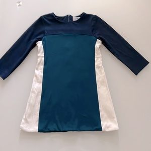 Florence Fancy Girls Dress Long sleeved Tri color. Sz 8